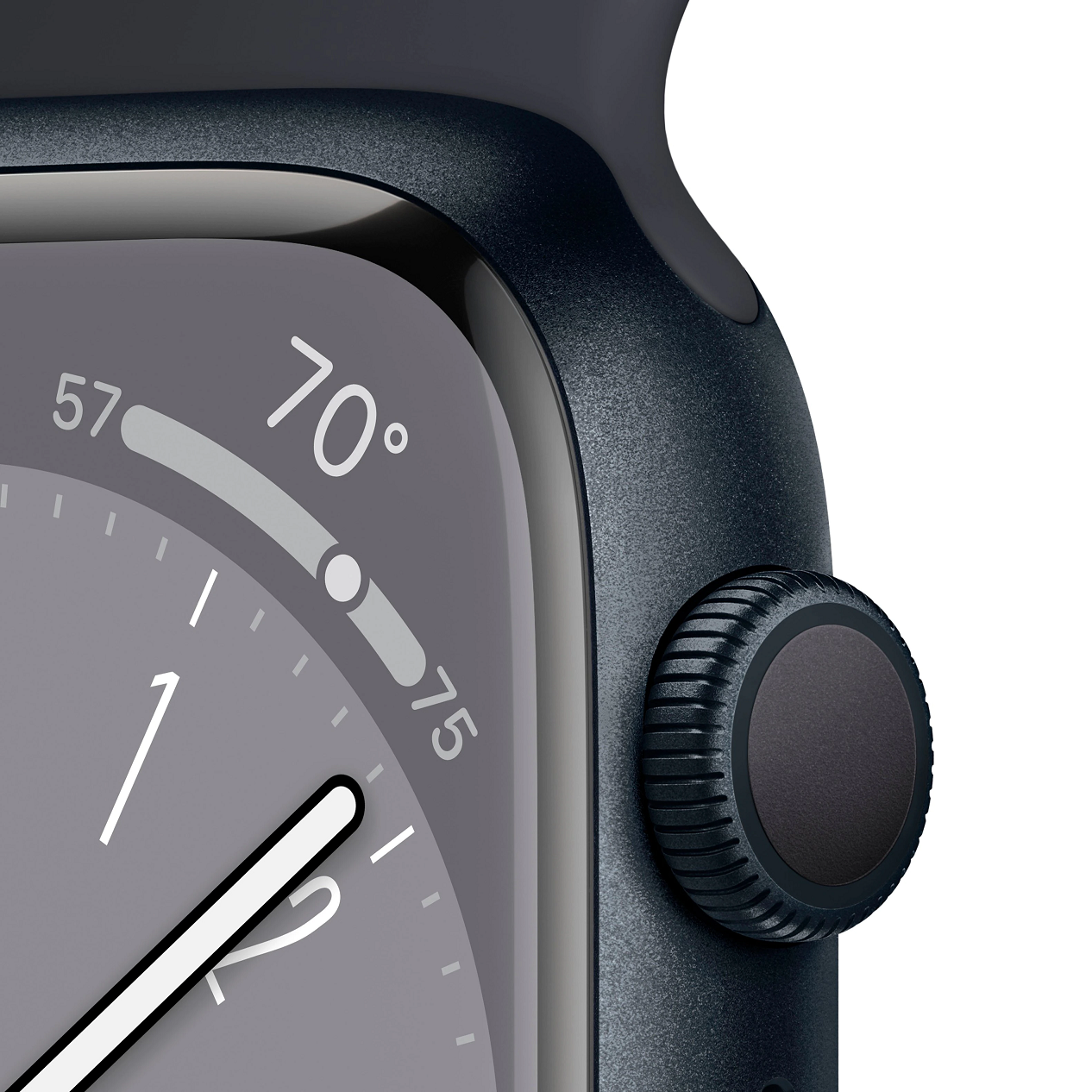 Apple Watch Series 8 GPS 41mm Midnight Aluminum Case with Midnight Sport Band - S/M - Midnight
